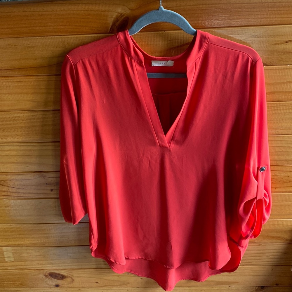 Orange Lush Blouse Large